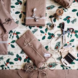 High angle view of table