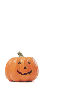 Close-up of pumpkin against white background