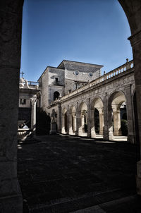 Low angle view of historic building against sky