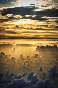 Scenic view of cloudscape during sunset