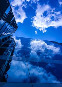 Low angle view of cloudy sky