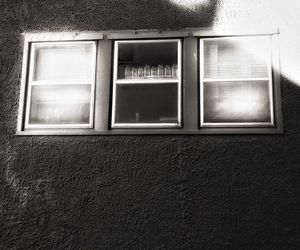 Closed window of building