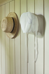 Hat on wall