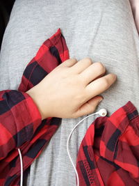 Close-up of baby hand