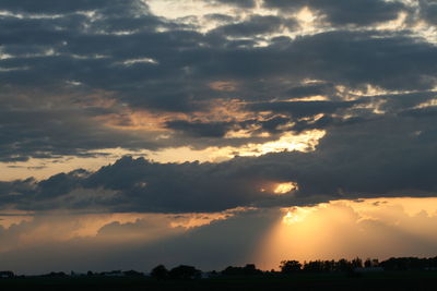 Clouds over landscape