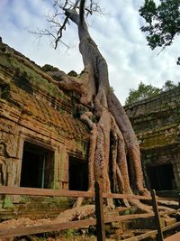 Old temple against sky