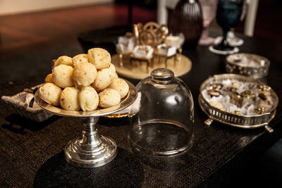 Close-up of food on table