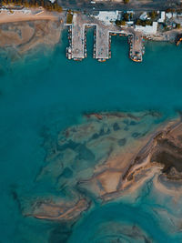 High angle view of swimming pool