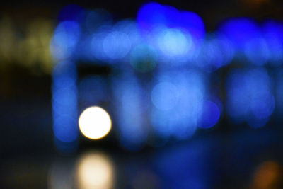 Defocused lights at night