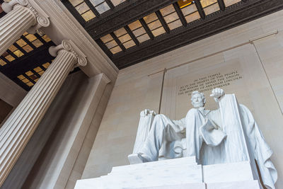 Low angle view of statue