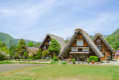 Shirakawago, unesco listed japanese village famed for traditional thatched roof house in gifu.