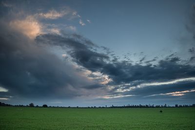 Cloudy landscape un corrientes, argentina.