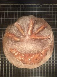 Close-up of bread in plate