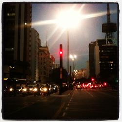 City street at night