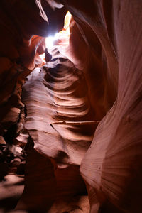 Antelope canyon formations. page, az.