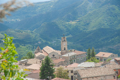 Panoramic view of the village of aiello calabro