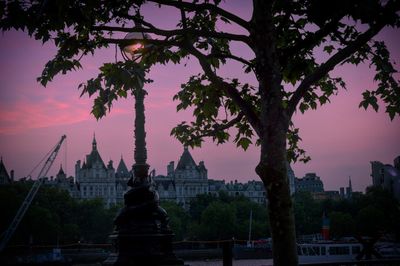 City at sunset