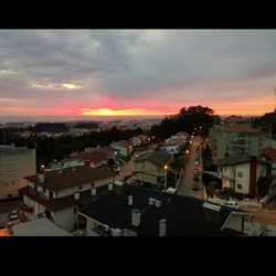 Cityscape at sunset