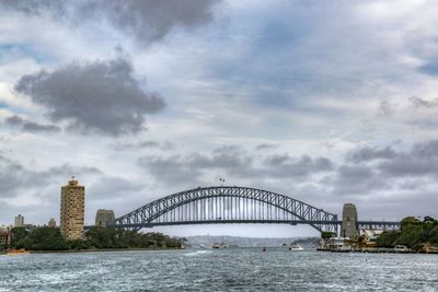 View of bridge in city