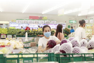 People standing at store