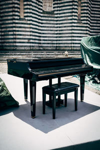 Seat by piano