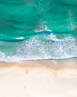 High angle view of beach