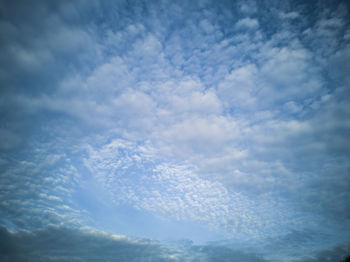 Low angle view of clouds in sky