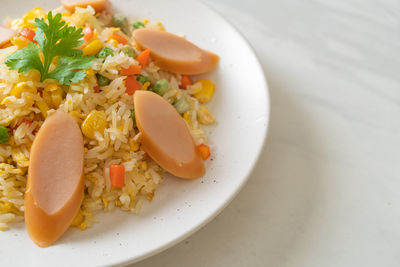 Close-up of food in plate