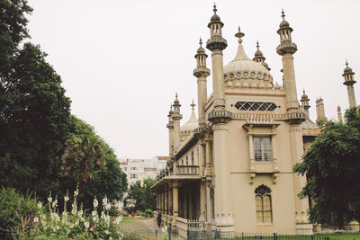 Trees growing outside royal pavilion