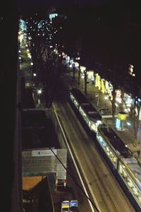 Road in city at night