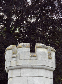 Stone structure in cemetery