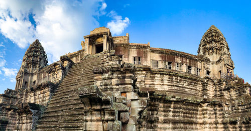 Low angle view of historical building against sky