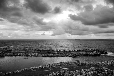 Scenic view of sea against sky