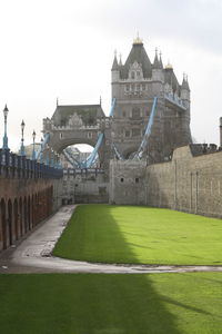 A surprising view of the famous tower bridge in london - united kingdom