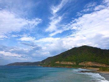 Scenic view of sea against sky
