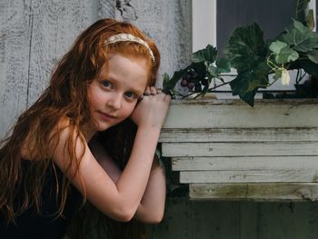 Portrait of redhead girl
