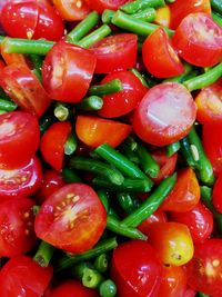 Full frame shot of fresh salad