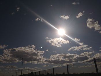 Low angle view of sky during sunset