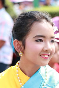 Portrait of a smiling young woman