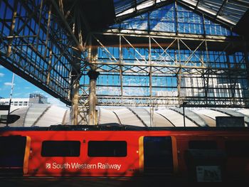 Train at railroad station