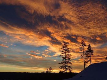 Scenic view of landscape at sunset