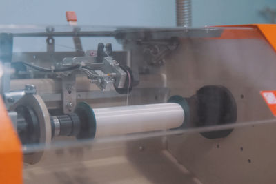 Close-up of machine part