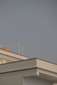 Low angle view of building against clear sky