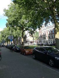 View of buildings along road