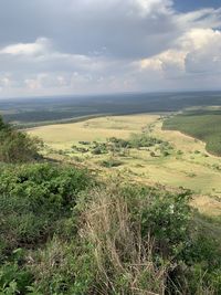 Scenic view of landscape against sky