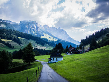 Road passing through mountains