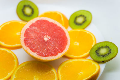 Close-up of fruits on table