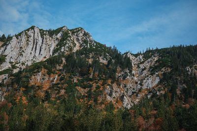 Scenic view of rocky mountains against sky
