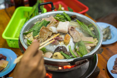 Close-up of food in container