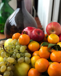 Close-up of apples in container